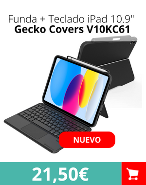 Gecko Covers Funda + Teclado iPad 10.9" (2022) Gris 