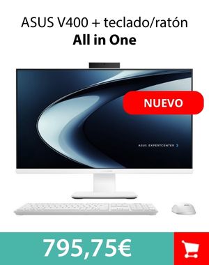 ASUS All in One V400 V470VAK Intel Core i5-13420H 16GB/512GB SSD Blanco UHD Graphics Teclado y Ratón inalámbrico