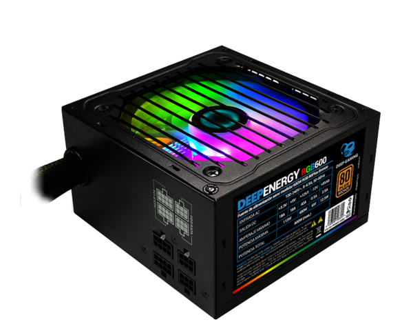 CoolBox DeepEnergy RGB 600W 80 Plus Bronze 