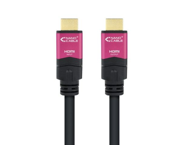Nanocable Cable HDMI V2.0 4K 60Hz 18Gbps con repetidor Macho/Macho
