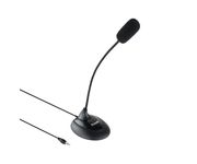 TooQ Micrófono Multimedia Flexible Jack 3.5 mm Negro