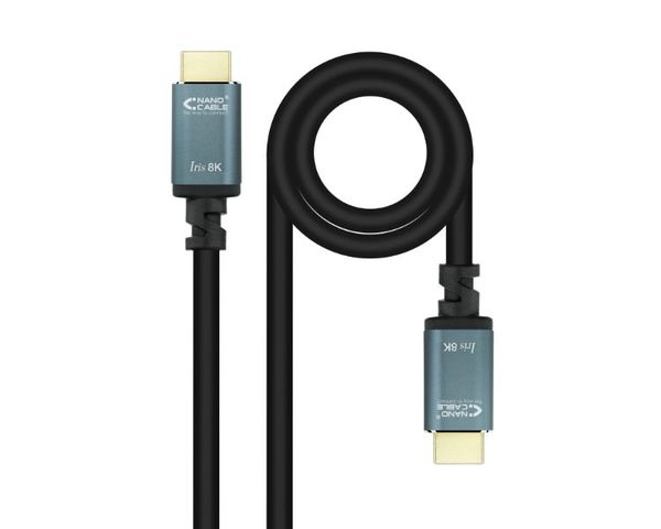 Nanocable Cable HDMI 2.1 Iris 8K Macho/Macho 3m Negro