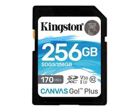 Kingston Canvas Go Plus SDXC 256GB UHS-I U3 V30 Clase 10