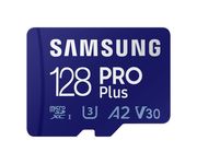 Samsung Micro SD SDXC Pro Plus 128GB Clase 10 + Adaptador