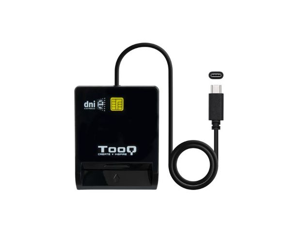 TooQ TQR-211B Lector de DNIe USB-C Negro