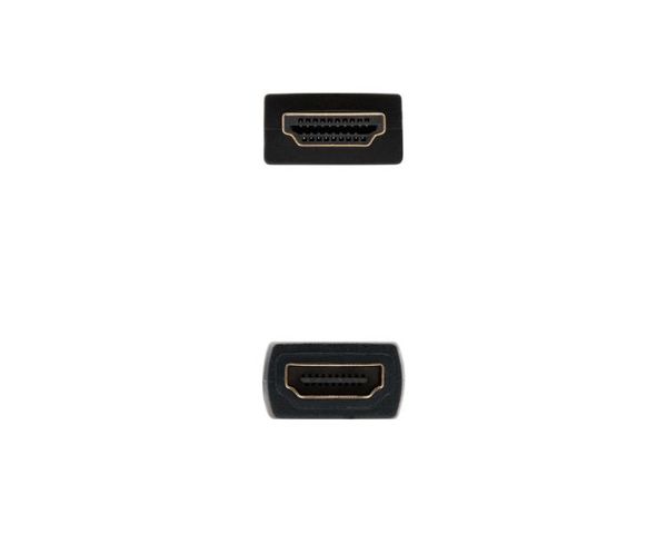 Nanocable Cable HDMI V2.0 Prolongador Macho a Hembra 3m Negro