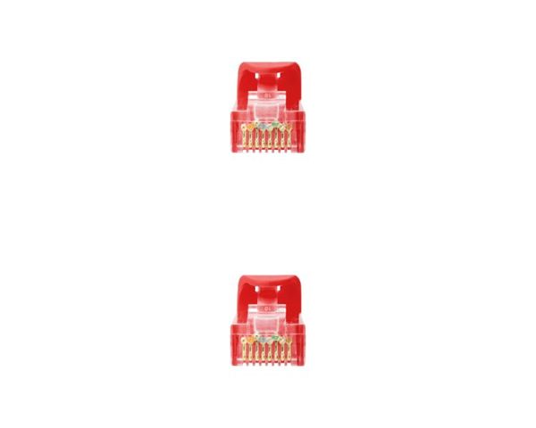 Nanocable Cable de Red Latiguillo RJ45 SFTP Cat.6 AWG24 30cm Rojo 