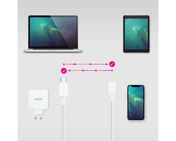 Nanocable 10.10.0600 Cable Lightning a USB-C 0.5m