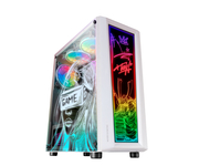 Mars Gaming MCART Caja Semitorre ATX Cristal Templado USB3.0 Blanco