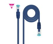 Nanocable Cable de Red Latiguillo 600MHz LSZH RJ45 SFTP Cat.7 AWG26 1m Azul