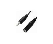 3Go Cable Extensor de Audio Jack 3.5 a Jack 3.5 Macho/Hembra 3m