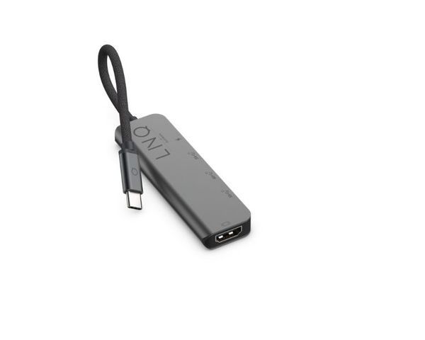 LINQ LQ48014 Pro 5 Puertos USB-C Gris