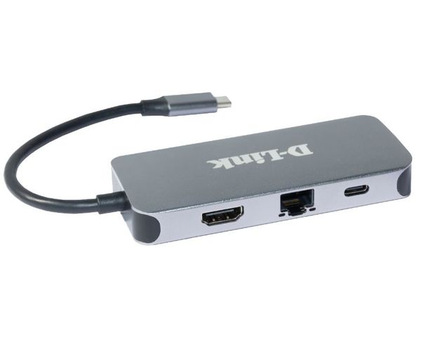 D-Link DUB-2335 Docking Station USB-C 6 en 1 HDMI/RJ45/USB-C PD 60W