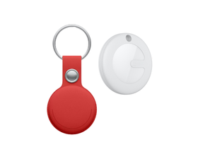 Leotec Localizador MiTag Compatible Apple con Llavero Rojo