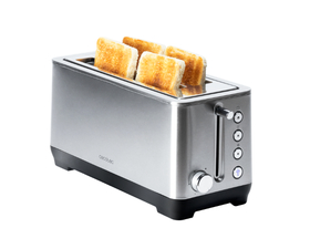Cecotec BigToast Extra Double Tostadora 2 Ranuras 1600W Acero Inoxidable