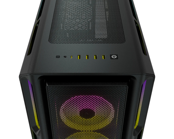 Corsair iCUE 5000T Torre ATX RGB TG Cristal Templado USB 3.0 Negro