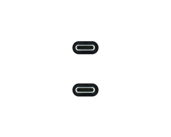 Nanocable Cable USB 3.2 Gen2x2 20Gbps 5A/100W 4K/60Hz USB-C Macho/Macho 2m Verde Azulado/Negro