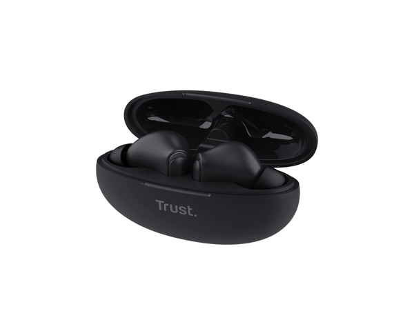 Trust Yavi Auriculares de Botón ENC Bluetooth Negro