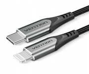 Vention Cable USB-C 2.0 a Lightning Macho/Macho 27W 1m Gris
