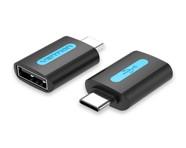 Vention CDTB0 Adadptador USB 2.0 Tipo-C Macho a USB-A Hembra Negro