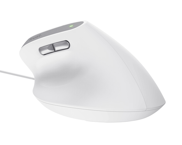 Trust Bayo II Ratón Óptico Ergonómico 2400DPI Blanco