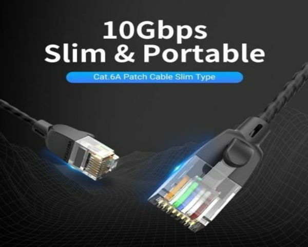 Vention IBIBJ Cable de Red RJ45 Cat.6A UTP 5m Negro