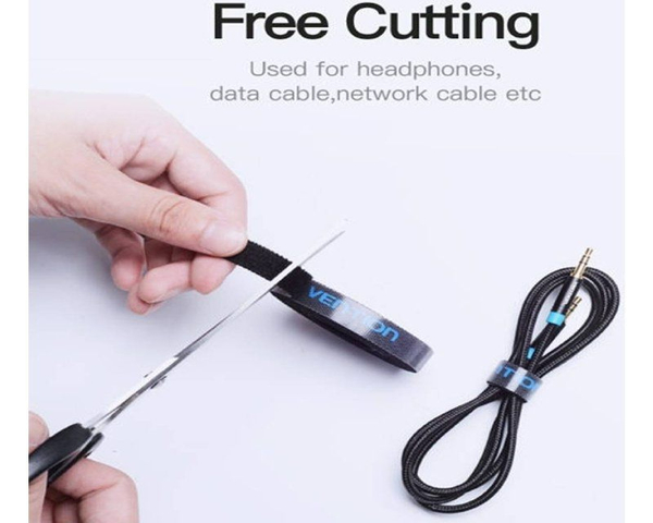 Vention KAABH Tira Organizadora para Cables Flexibles 2m Negro