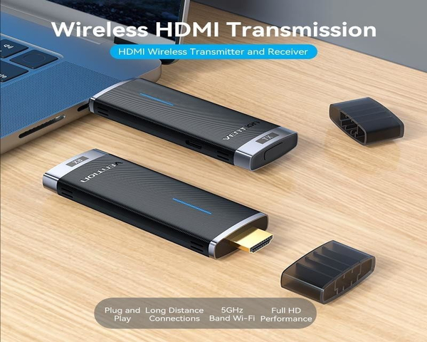 Vention ADCB0 Transmisor y Receptor HDMI Inalámbrico FullHD