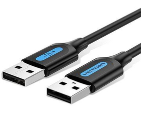 Vention COJBC Cable USB-A Macho a USB-A Macho 25cm Negro