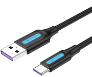 Vention USB 2.0 Macho a USB-C Macho 2m Negro