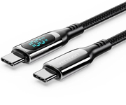 Vention TAYBAV Cable 2.0 USB-C Macho a USB-C Macho PD con Pantalla LED 1.2m Negro