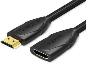 Vention VAA-B06-B100 Cable Alargador HDMI Macho a HDMI Hembra Negro