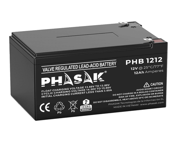 Phasak Bateria 12V 12Ah