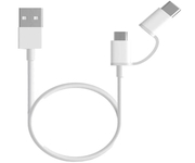 Xiaomi Cable USB a Micro USB con Adaptador USB-C 1m Blanco