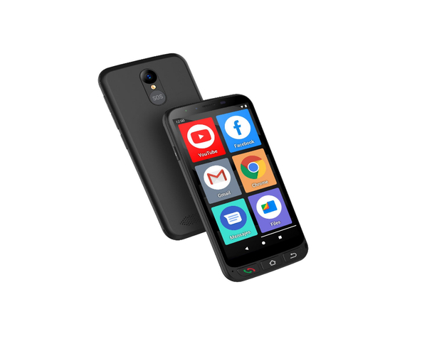 Móvil SPC Zeus 4G Pro Smartphone para Mayores 4/64GB con Botón SOS y Base de Carga Negro Libre