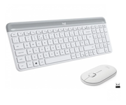 Logitech MK470 Slim Combo Teclado + Ratón Inalámbricos Blanco
