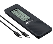 Leotec Caja de Disco Externo M.2 NVMe con Panel LCD Negro