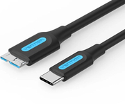 Vention Cable USB 3.0 MicroUSB Macho a USB-C Macho 1M Negro