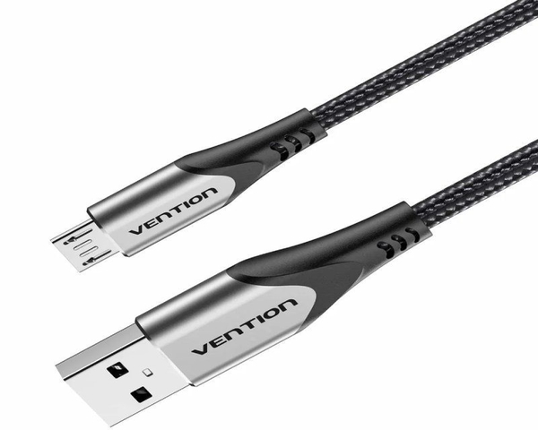 Vention Cable USB 2.0 Macho a MicroUSB Macho 2M Gris