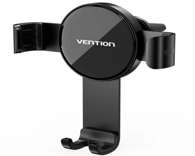 Vention Soporte Coche con Pinza Smartphone Negro