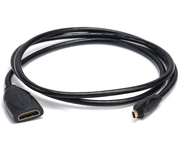 Vention Cable Alargador Micro HDMI Macho a HDMI Hembra 4K 1M Negro
