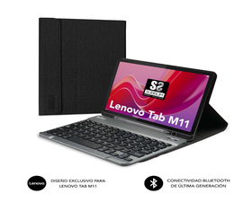 Subblim Funda + Teclado de Tablet Keytab Pro BT Lenovo M11 11" Negro
