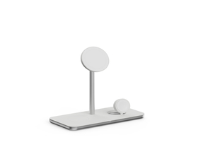 Linq Soporte Base de Carga Inalámbrico 3 en 1 Magsafe Plata