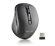 NGS Ratón EVO SPOOK Inalámbrico Recargable Negro