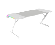 Mars Gaming MGD-X140 Mesa Gaming RGB Alfombrilla XXL Soporte Auriculares y Bebida 140x60cm Blanco