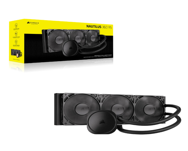 Corsair NAUTILUS 360 RS Refrigeración Líquida 360mm Negro