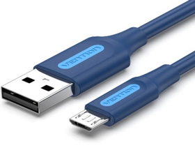 Vention Cable USB 2.0 a Micro USB 2m Azul Oscuro