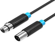 Vention Cable Estéreo XLR Macho - XLR Hembra 10m Negro