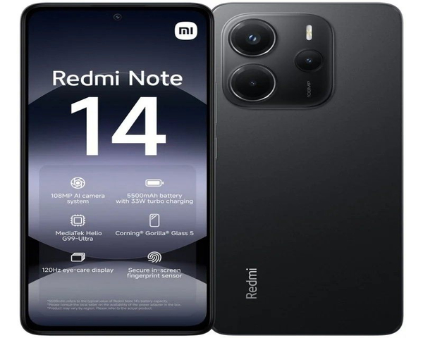 Xiaomi Redmi Note 14 4G 8/256GB Negro Libre
