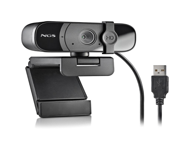 NGS XPRESSCAM 1080HD Webcam para PC FullHD 1080p USB 2.0 con Micrófono Incorporado